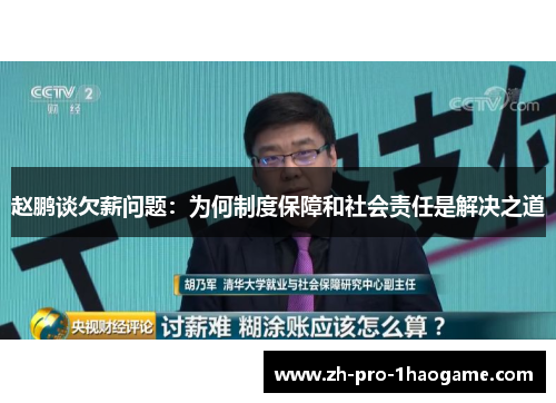 赵鹏谈欠薪问题：为何制度保障和社会责任是解决之道